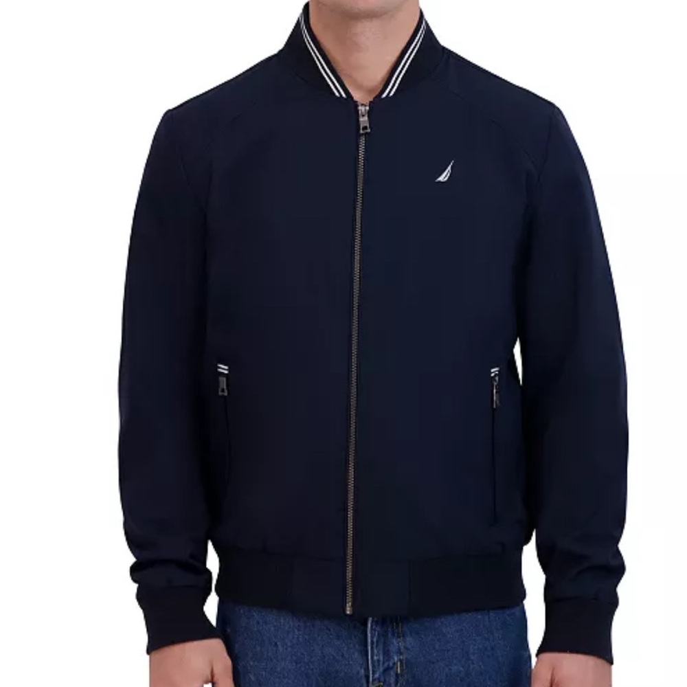 Nautica Men's Navy Bomber Jacket - M
